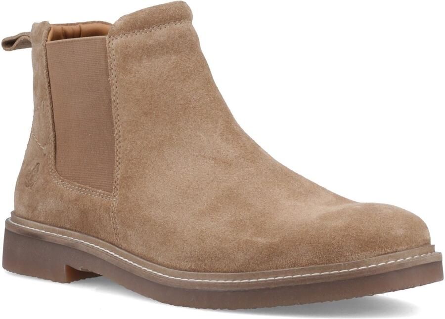 Hush Puppies Gareth Chelsea Leren Herenschoenen Taupe