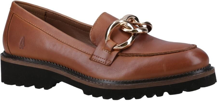 Hush Puppies Gianna Leer Vrouwen Tan Loafers
