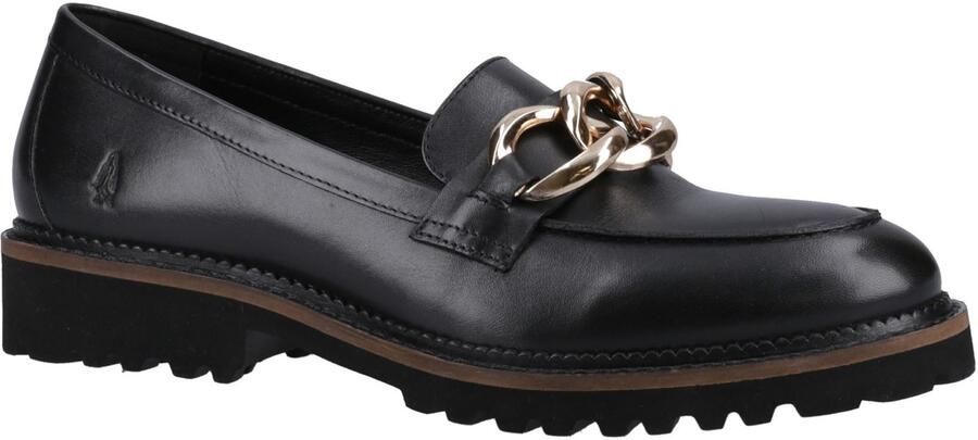 Hush Puppies Gianna Leren Dames Zwarte Instappers