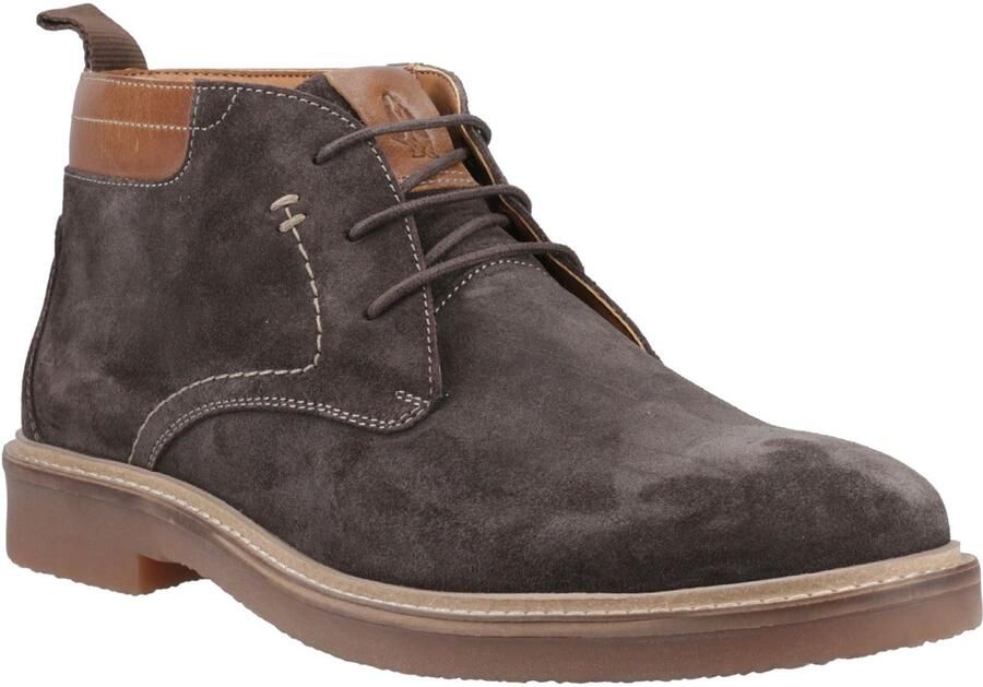 Hush Puppies Gideon Suède Heren Chocolade Enkellaarsjes