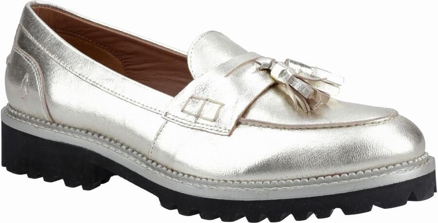Hush Puppies Ginny Loafer Suède Dames Gouden Loafers