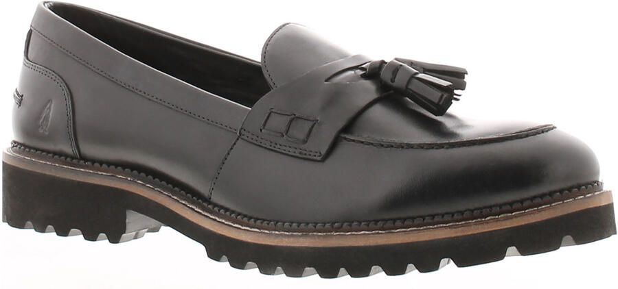Hush Puppies Ginny Suède Dames Zwarte Instappers