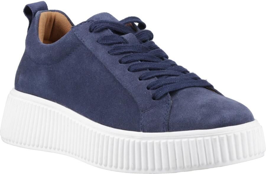 Hush Puppies Harlow Suède Dames Indigo Sneakers