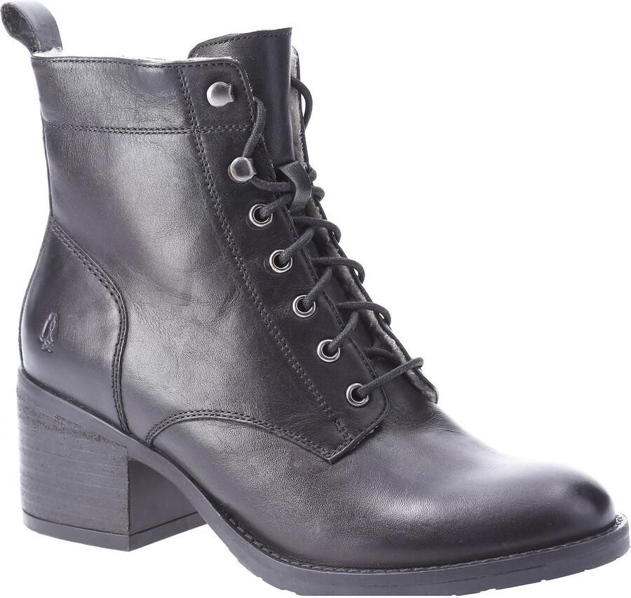 Hush Puppies Harriet Leren Vrouwen Laarzen Zwart