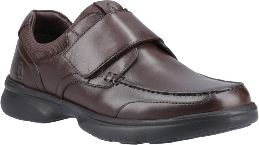 Hush Puppies Hector Leren Heren Bruine Moccasins Schoenen