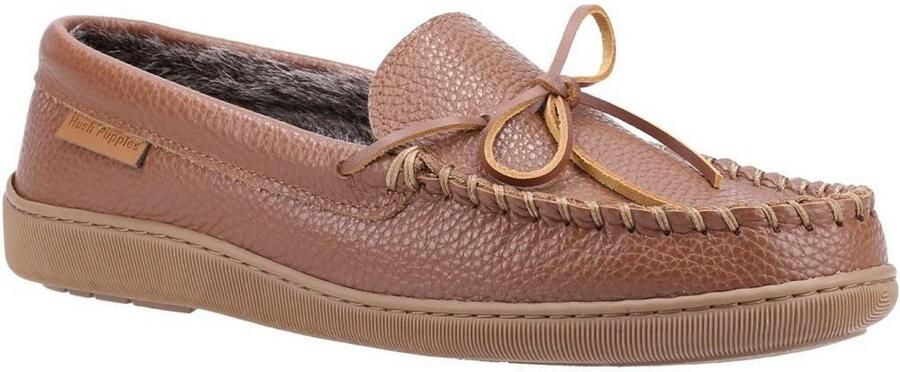 Hush Puppies Heren Ace Leren Slippers (Tan)