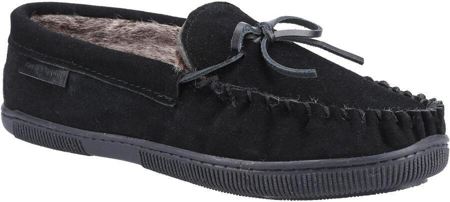 Hush Puppies Heren Ace Suede Slippers (Zwart)