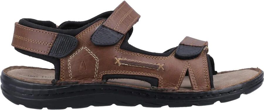 Hush Puppies Heren Alistair Leren Sandalen (Tan)
