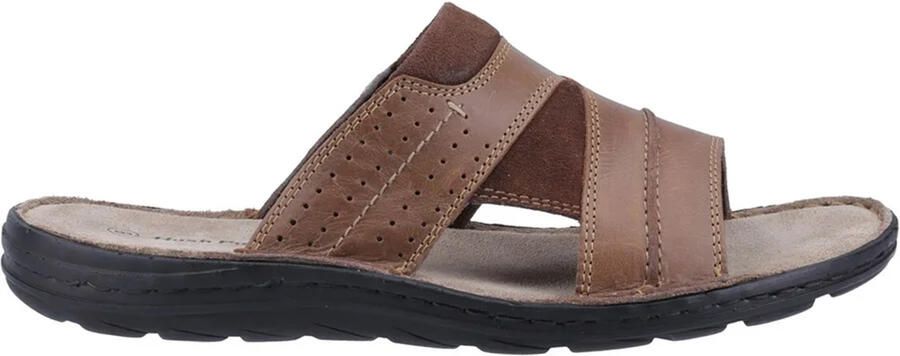 Hush Puppies Heren Archer Leren Muiltjes (Tan)