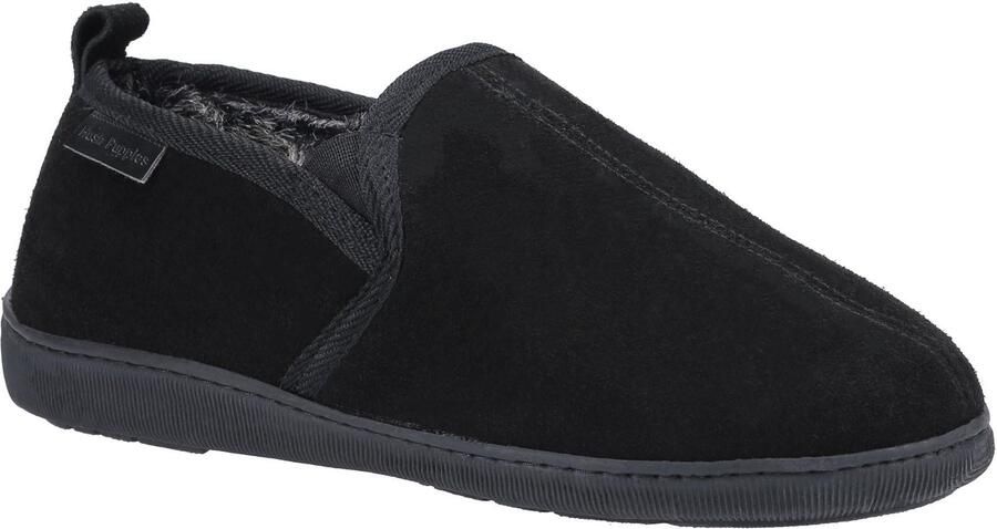 Hush Puppies Heren Arnold Slip On Leather Slipper (Zwart)