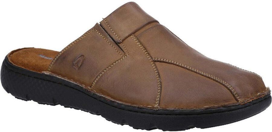 Hush Puppies Heren Carson Leren Muiltjes (Bruin)