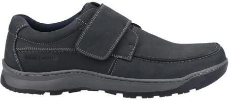 Hush Puppies Heren Casper Leren Klittenbandschoenen (Marineblauw)