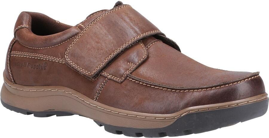 Hush Puppies Heren Casper Leren Schoenen (Bruin)