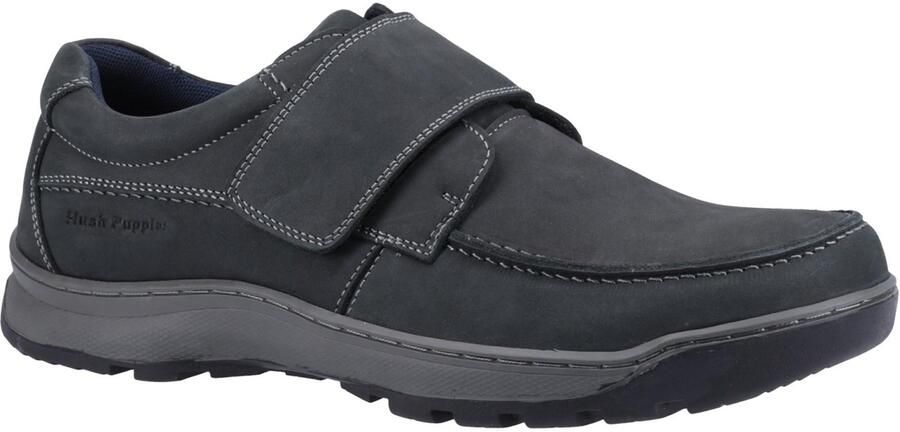 Hush Puppies Heren Casper Leren Schoenen (Marine)
