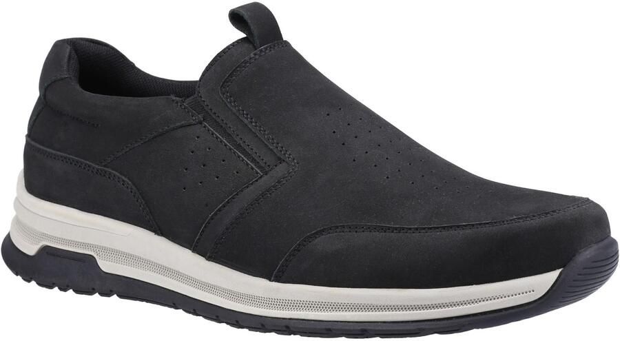 Hush Puppies Heren Cole Nubuck Schoenen (Zwart)