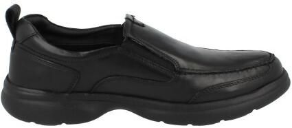 Hush Puppies Heren Harold Leren Slip-on Flats (Zwart)
