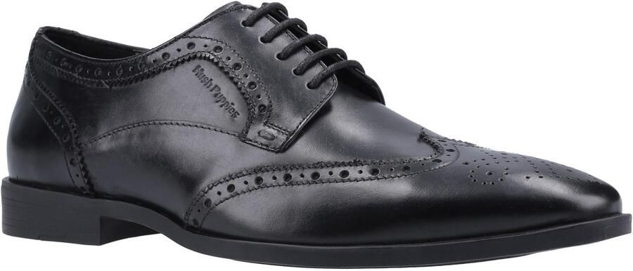 Hush Puppies Heren Lederen Brogues (Zwart)