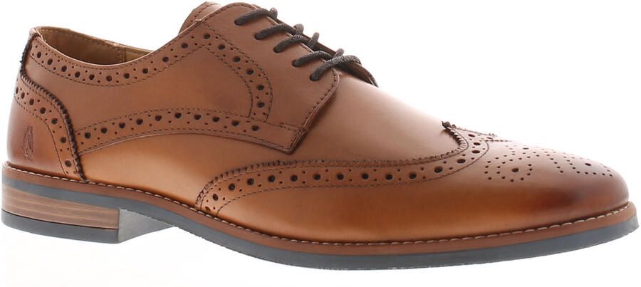 Hush Puppies Heren Smart Shoes Mack Leer tan