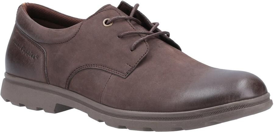 Hush Puppies Heren Trevor leren Derby Schoenen (Bruin)