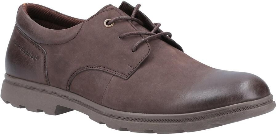 Hush Puppies Heren Trevor leren Oxfords (Bruin)