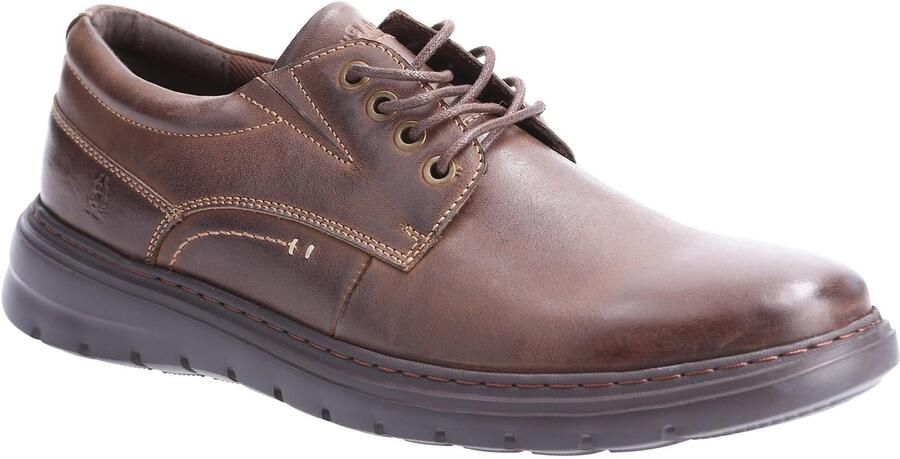 Hush Puppies Heren Triton Leren Casual Schoenen (Bruin)