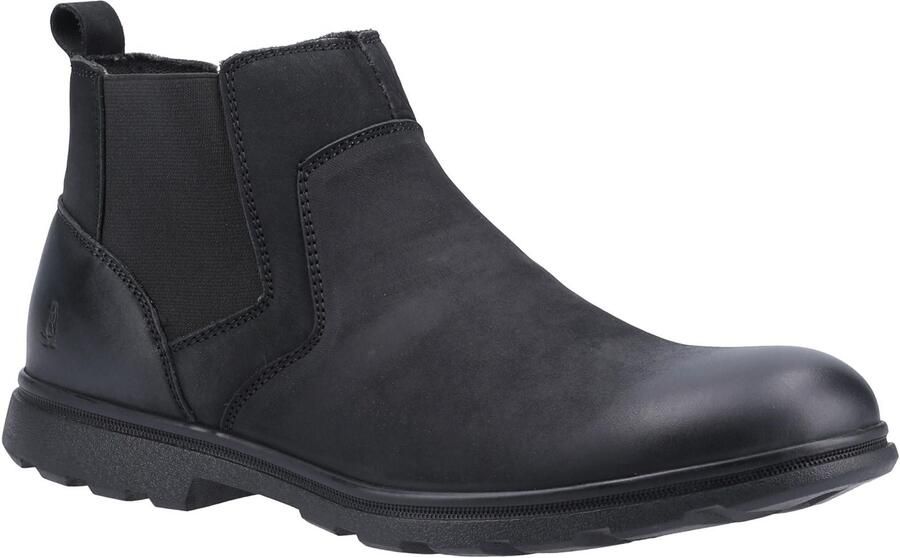 Hush Puppies Heren Tyrone Laarzen van nappaleer (Zwart)