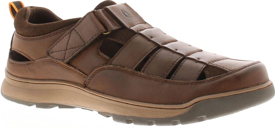 Hush Puppies Herensandalen Comfortabele Rucker Leer bruin