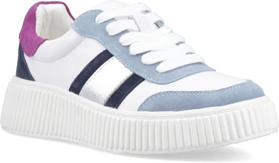 Hush Puppies Holly Suede Dames Zilveren Standaard Sneakers