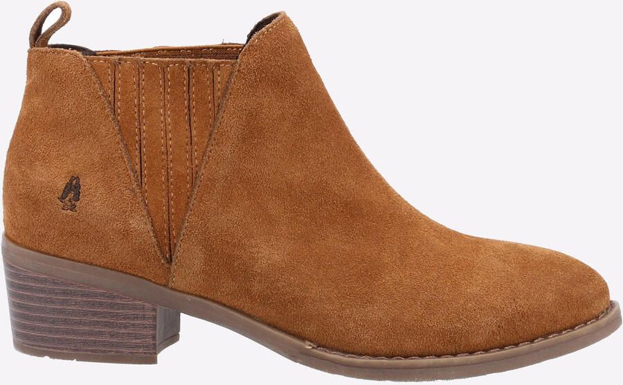 Hush Puppies Isobel Leren Dames Laarzen In Tan