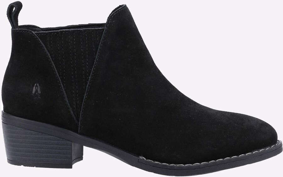 Hush Puppies Isobel Leren Dames Zwarte Laarzen