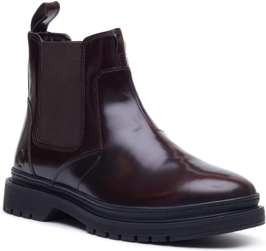 Hush Puppies Jamie Leren Heren Bordeaux Boots