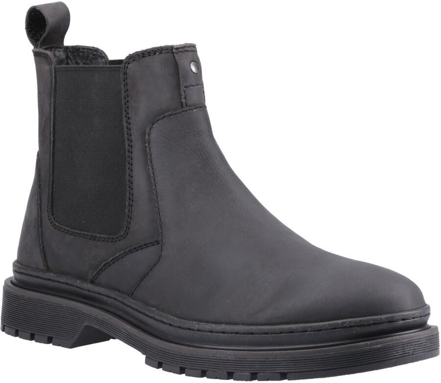 Hush Puppies Jamie Leren Heren Zwarte Laarzen
