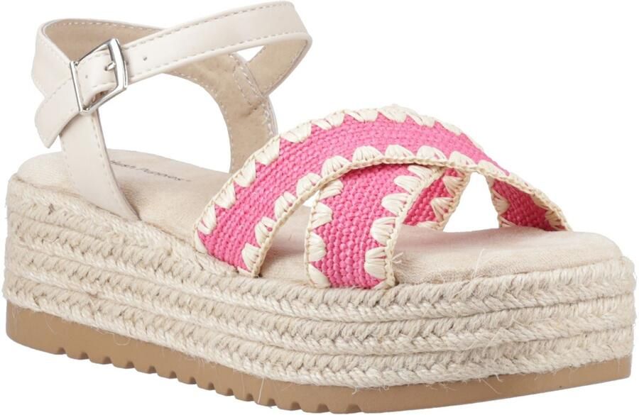 Hush Puppies Jemma Espadrille Polyurethaan Dames Fuchsia Sandalen