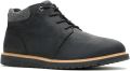 Hush Puppies Jenson Leren Heren Zwarte Enkellaarzen - Zwart