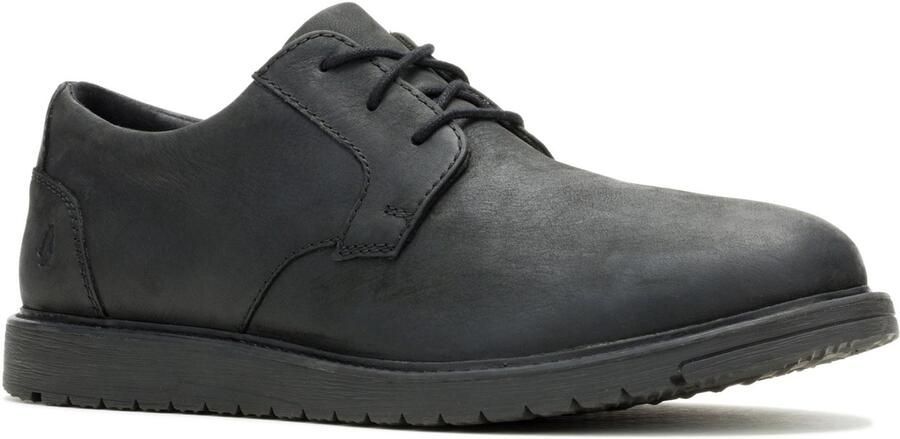 Hush Puppies JENSON MUDDY RIVER Leren Zwarte Oxford Schoenen voor Mannen