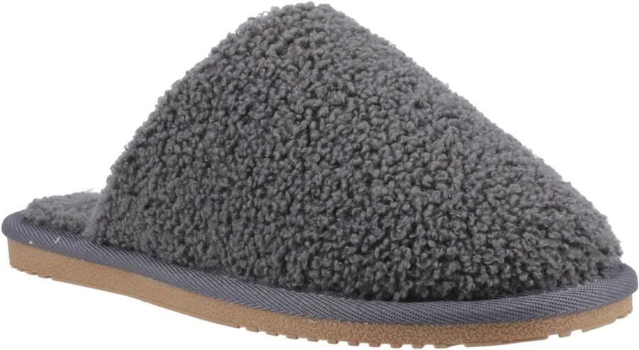 Hush Puppies Joanna Textiel Dames Charcoal Slippers