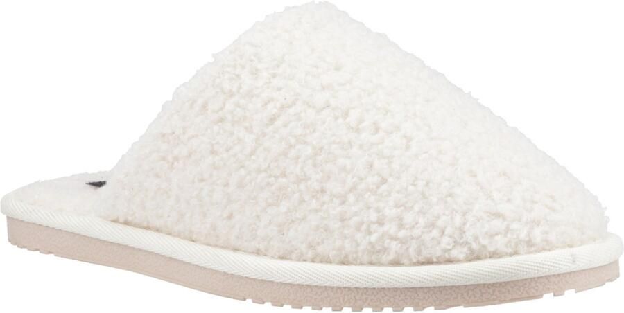 Hush Puppies Joanna Textiel Dames Crème Slippers