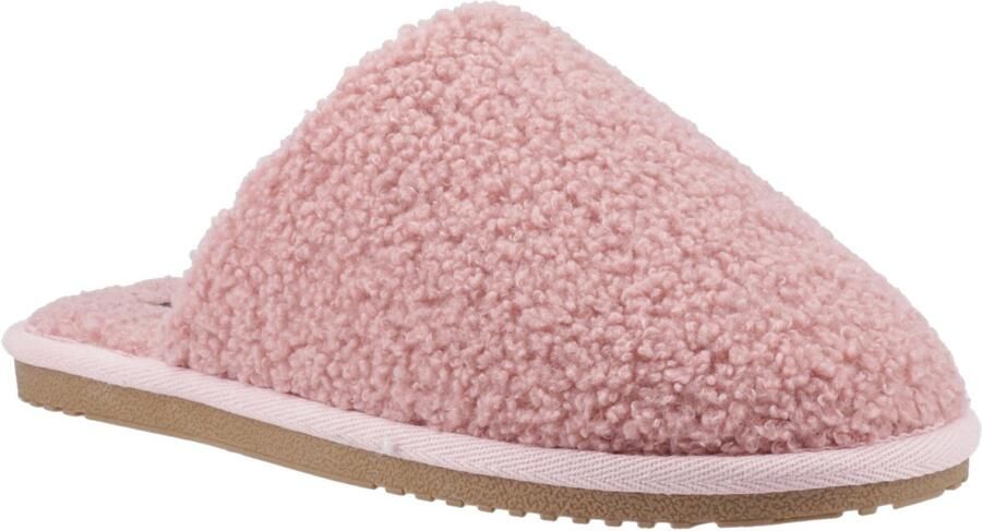 Hush Puppies Joanna Textiel Dames Roze Slippers