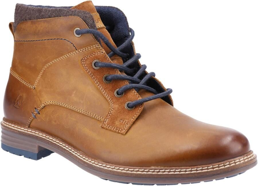 Hush Puppies Joel Leren Herenlaarzen Camel