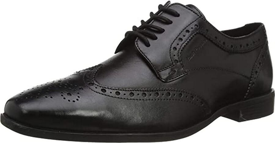 Hush Puppies Jongens Elliot Leren Brogues (Zwart)