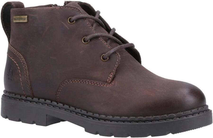 Hush Puppies Jongens Mini Presley Leren Laarzen (Bruin)