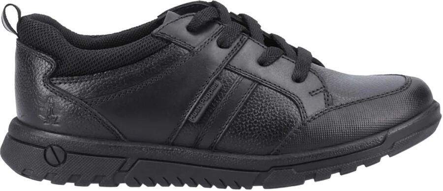 Hush Puppies Jongens Steven Leren Schoolschoenen (Zwart)