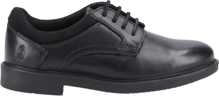 Hush Puppies Jongens Tommy Leren Schoolschoenen (Zwart)