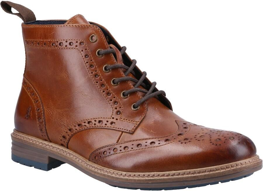 Hush Puppies Joshua Leren Heren Tan Laarzen