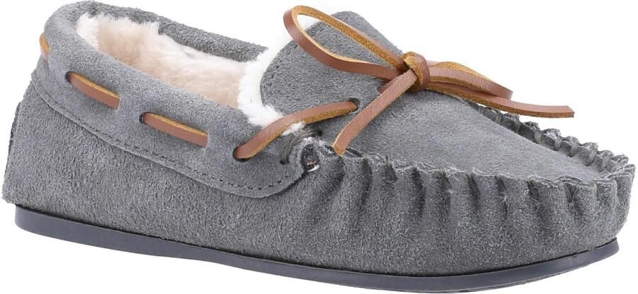 Hush Puppies Kinderen Kinderen Addison Suède Slippers (Grijs)