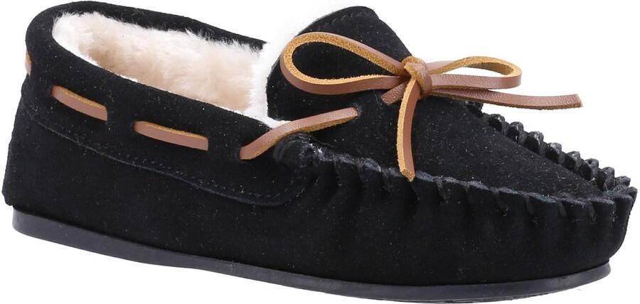 Hush Puppies Kinderen Kinderen Addison Suède Slippers (Zwart)