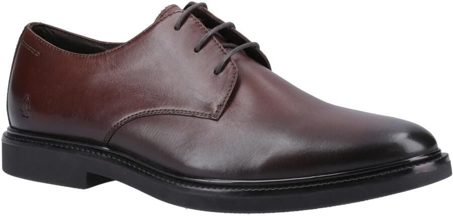 Hush Puppies Kye Leren Herenschoenen Chocolade Veterschoen