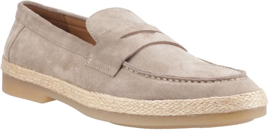 Hush Puppies Laurence Suede Heren Taupe Instappers