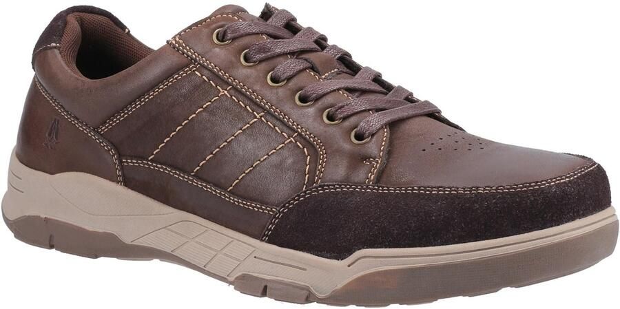 Hush Puppies Leren herenschoenen Finley (Koffie)