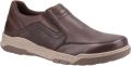 Hush Puppies Leren herenschoenen Fletcher (Koffie) - Bruin